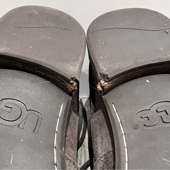 Ugg Mens Suede/Leather Brown Boots, Size 10.5 - Picture 8 of 9